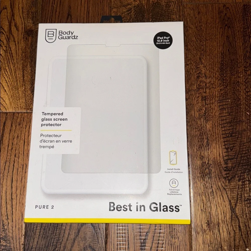NWT BODY GUARDZ PURE 2 Tempered Glass Screen IPad Pro 12.9 Inch 3rd & 4th Gen